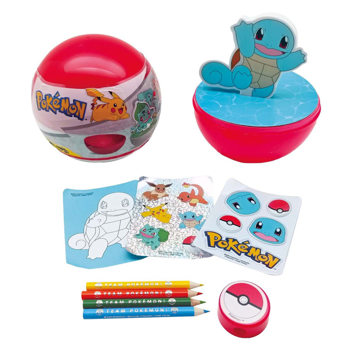 Speelgoedland pokemon eraser fun squirtle set