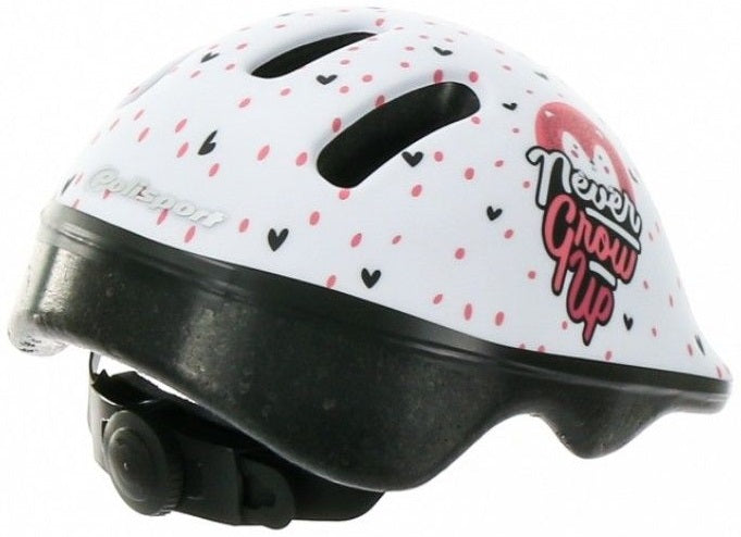 Polisport Kinderhelm Hoggy. Size: XXS (44 48 cm), Color: White Pink Matt