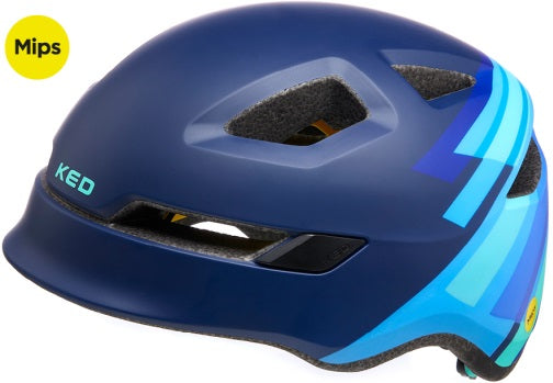 Keed Bicycle Helm Pop Mips klein (48-52 cm) Blau