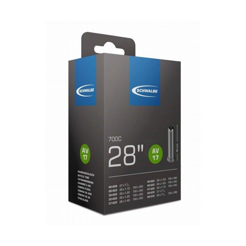 Schwalbe Inner Tube av17 28 inch 37 62-622 av 40 mm