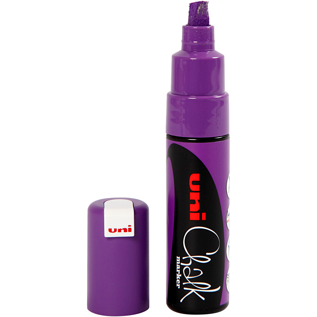 Uni-posca chalk marker, lijndikte 8 mm, paars, 1 stuk