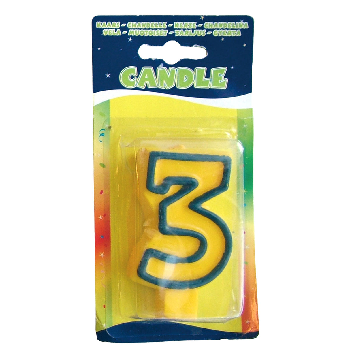 Coinnle lá breithe folat bv spraoi - 3 bliana