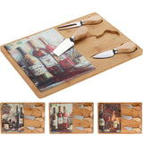 Excellent houseware kaasplank bamboe met dolomiet