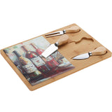 Excellent houseware kaasplank bamboe met dolomiet