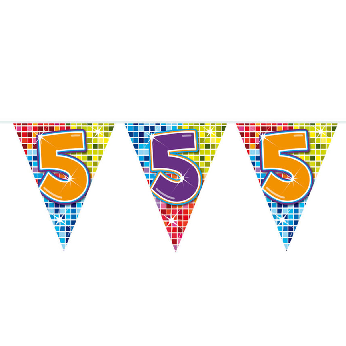 Mini Flag Line blocks 5 ans, 3mtr.