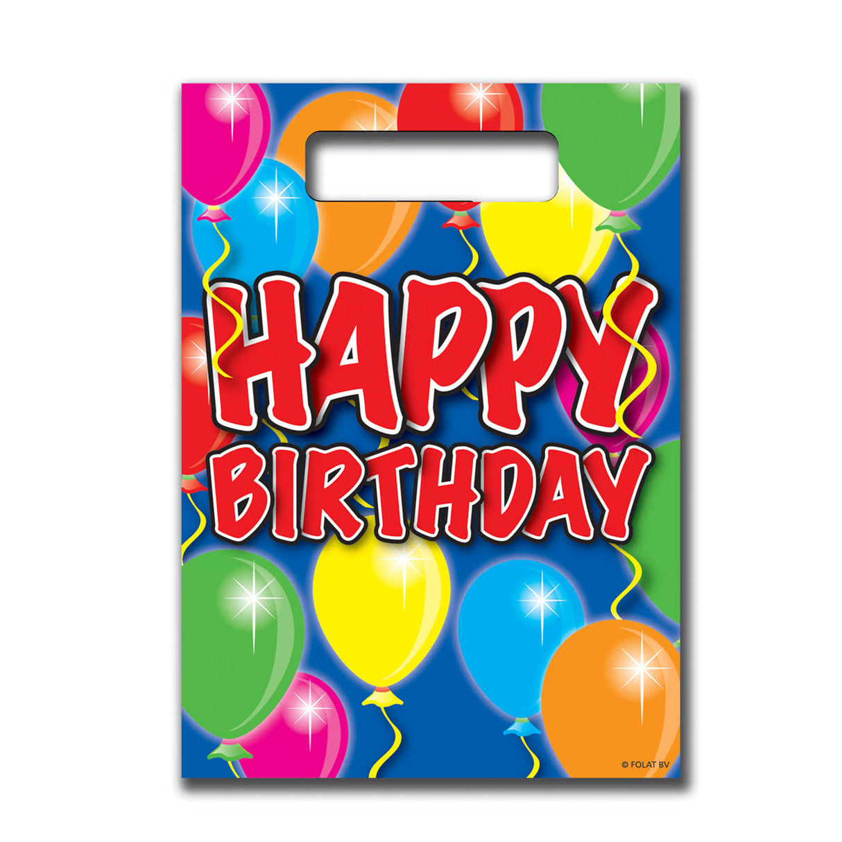 Folat BV Handing Balloons Happy Birthday, 8st.