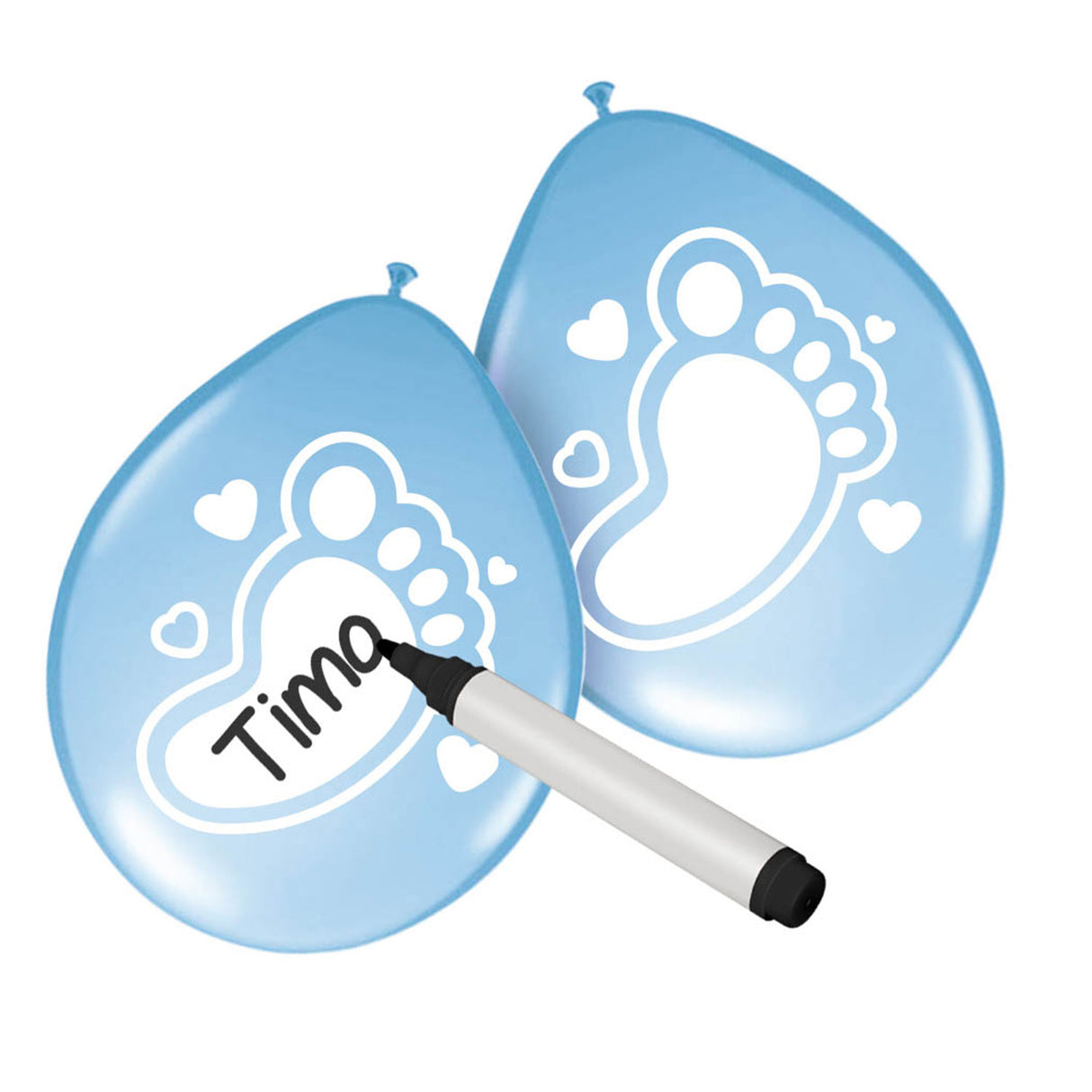 Folat Bv Writable Balloons Birth Boy, 6st.