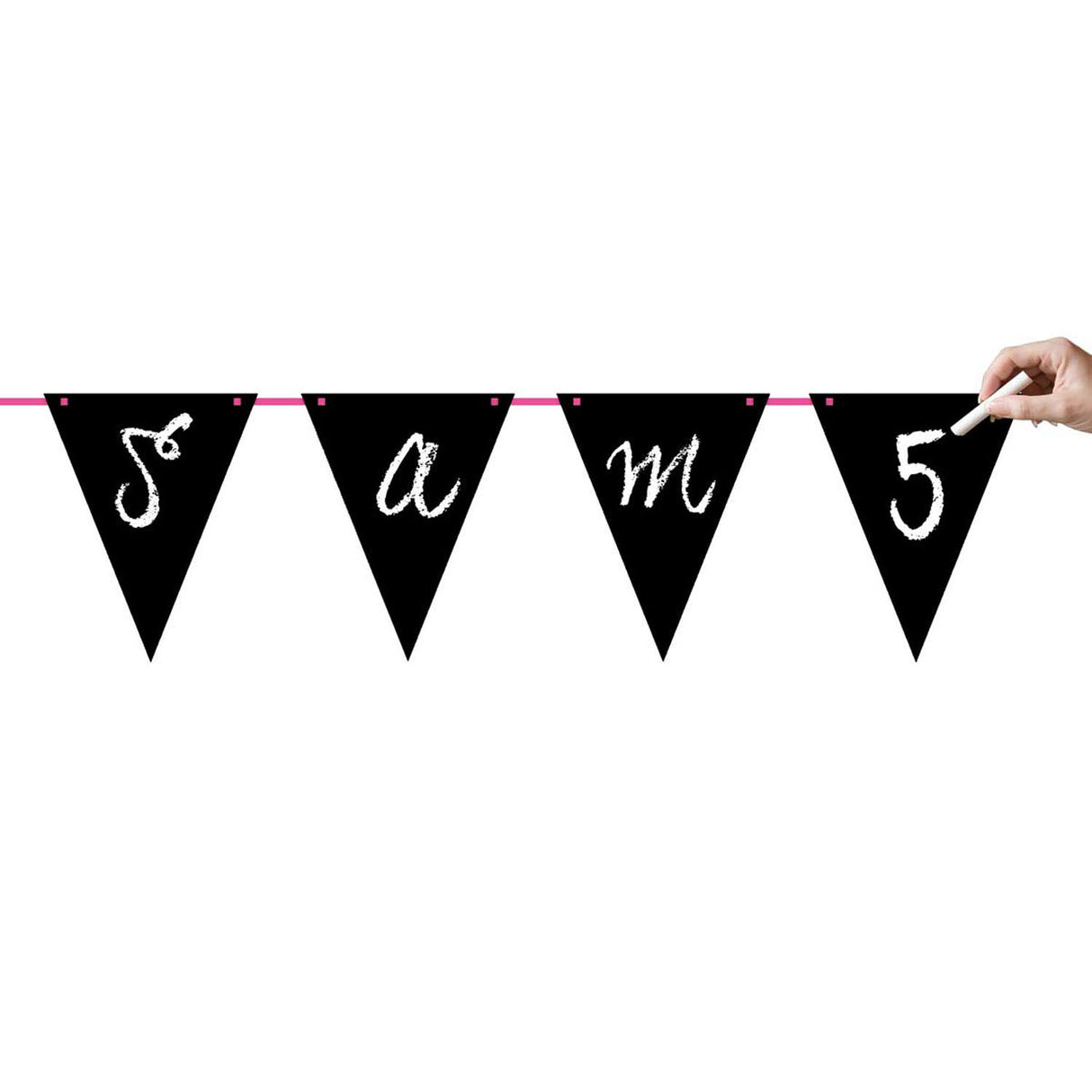 Linea di bandiera scrittabile, 6mtr.