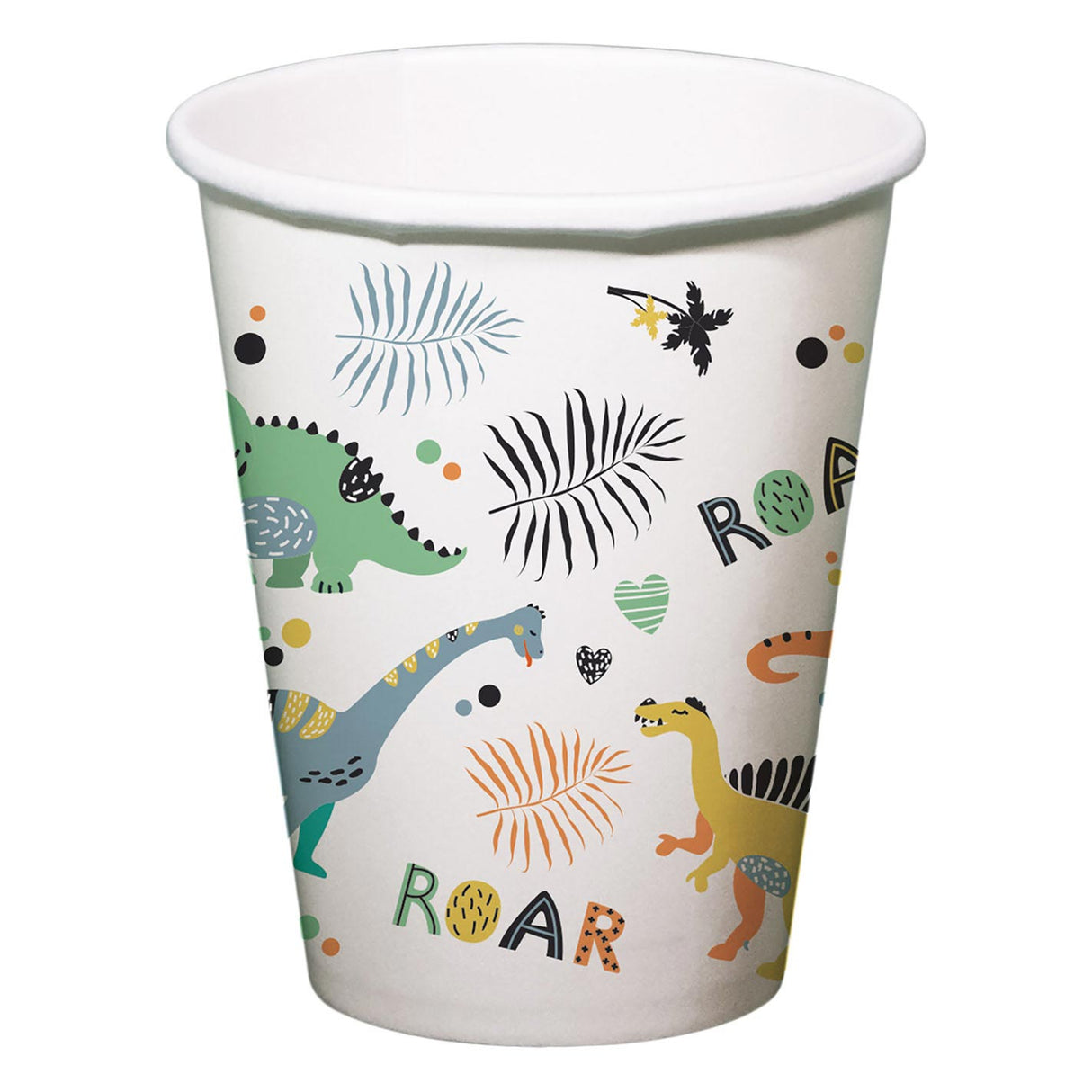 Paper cups Dino Roars 250ml, 6st.