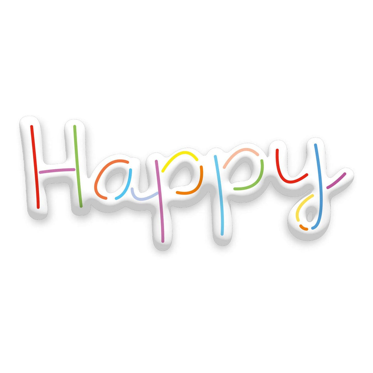 Balon foliowy 3D „Happy Birthday”, 56 cm