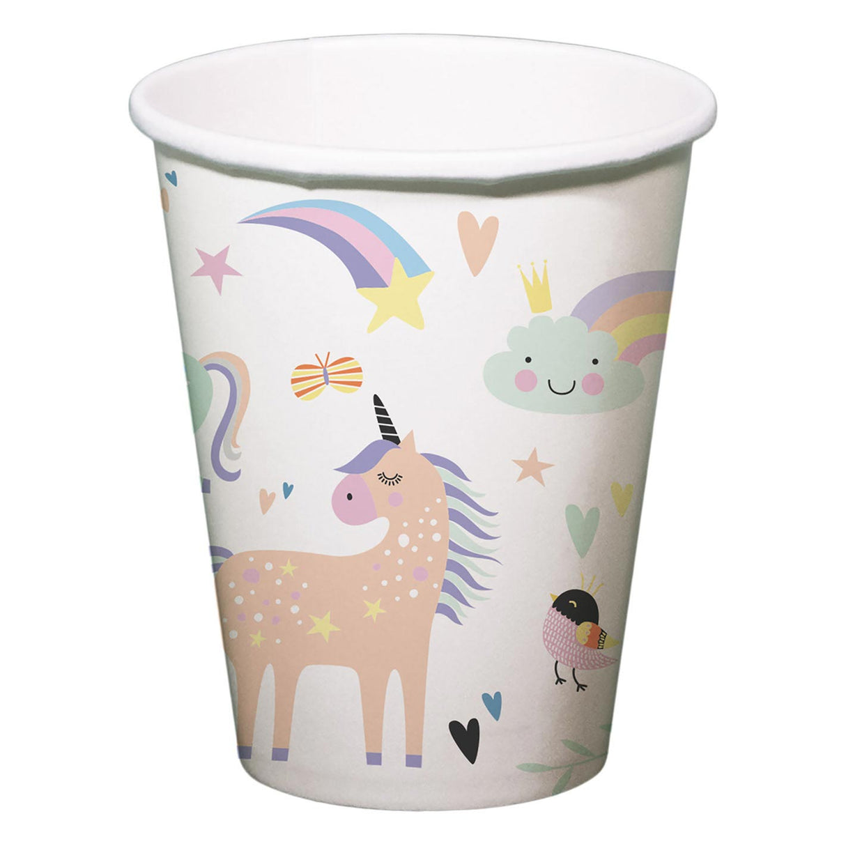 Folat BV Pappbecher Einhörner Regenbogen 250ml, 6st.