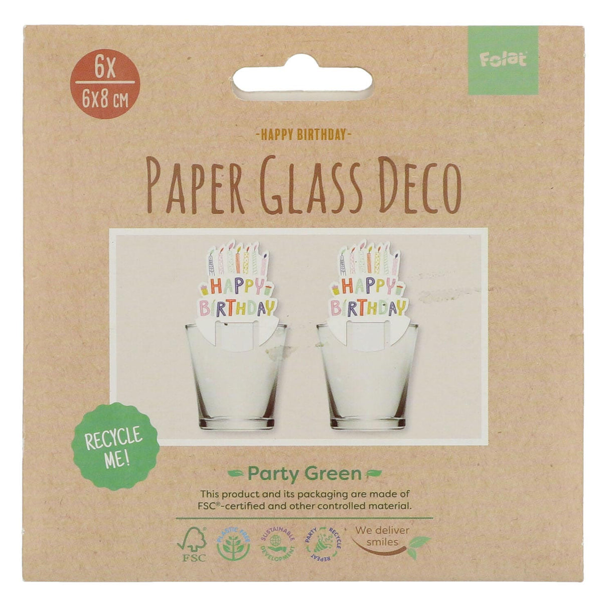 Papirnate skodelice Eco Party 10st.