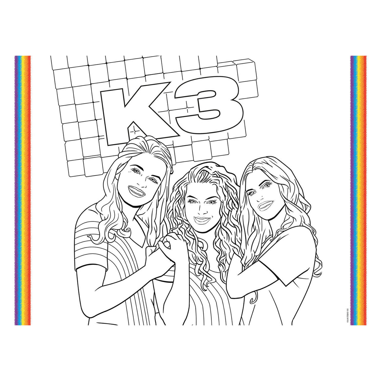 Folat Ltd. k3 placemats coloring pages, 6 pcs.