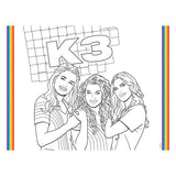 Folat Ltd. k3 placemats coloring pages, 6 pcs.
