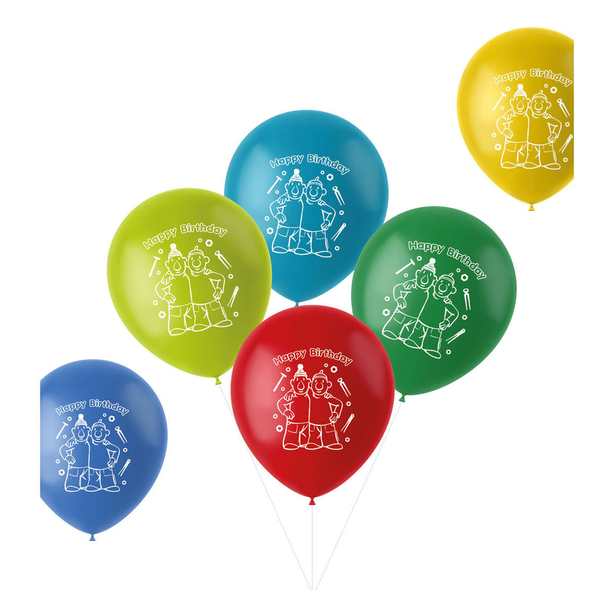 Neighbor Buurman Balloons, 6st.