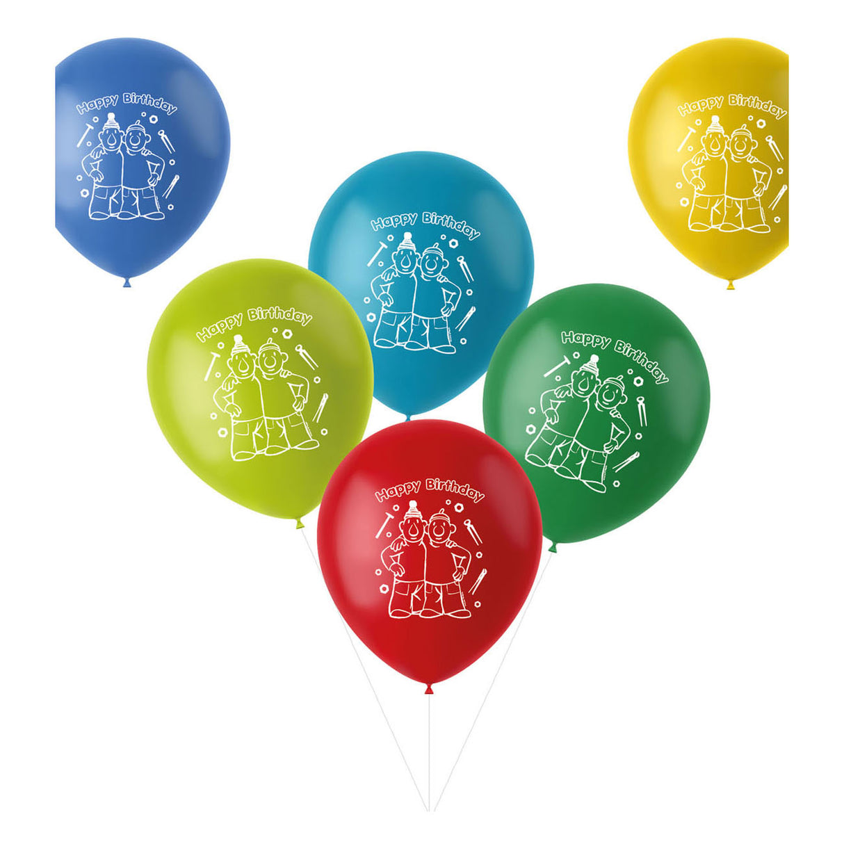 Neighbor Buurman Balloons, 6st.