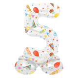 Folat Inc. standing foil balloon joyful party number 5 - 72cm