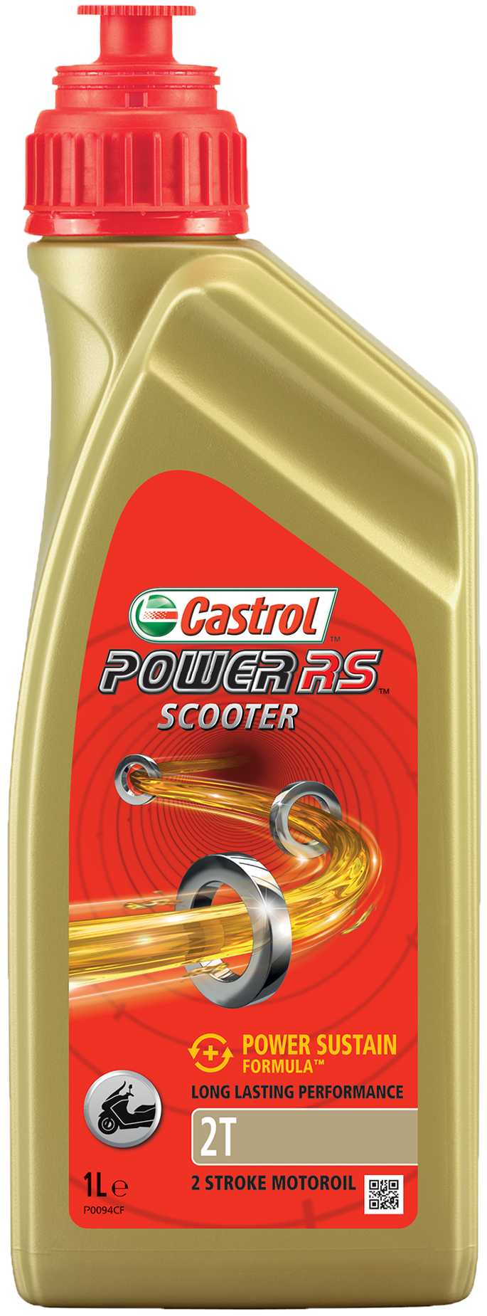 Castrol Oil Power RS Scooter 2T бутилка от 1л