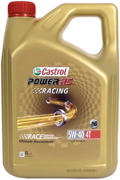Castrol Oil Power Rs Racing 4T 5W -40 - láhev 4 litrů