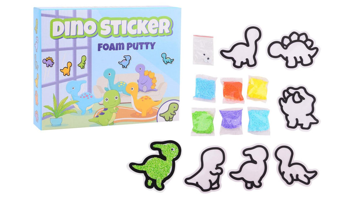 Johntoy make your own dino foam stickers