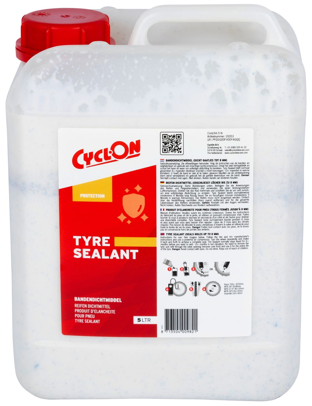 Scellant du pneu cyclon 5L