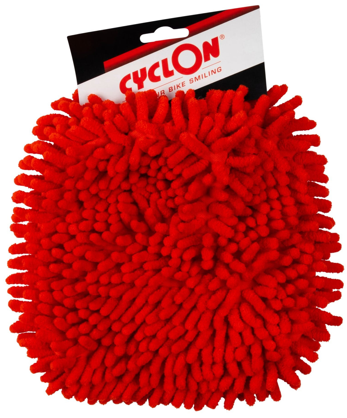 Washing glove Microfiber red
