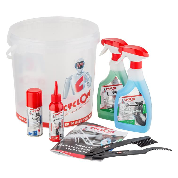 Kit de cuidado de bicicletas de ciclón lubricante de clima seco