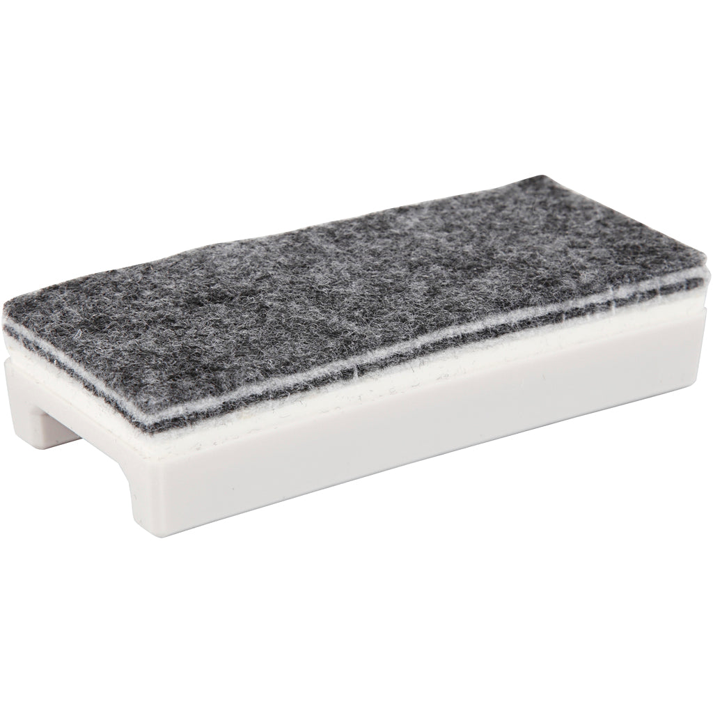 Whiteboard eraser, l: 14 cm, w: 6 cm, 1 piece