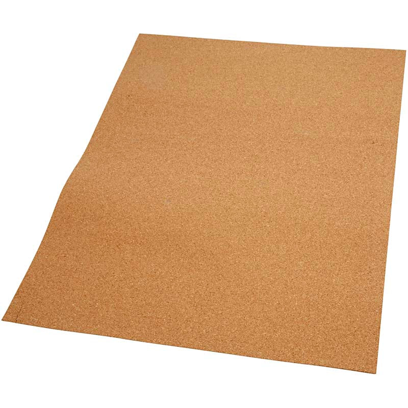 Creativ company kurk plaat, afm 35x45 cm, dikte 2 mm, 4 stuk 1 doos