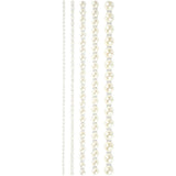 Half paste pearls white 2-8mm, 140st.