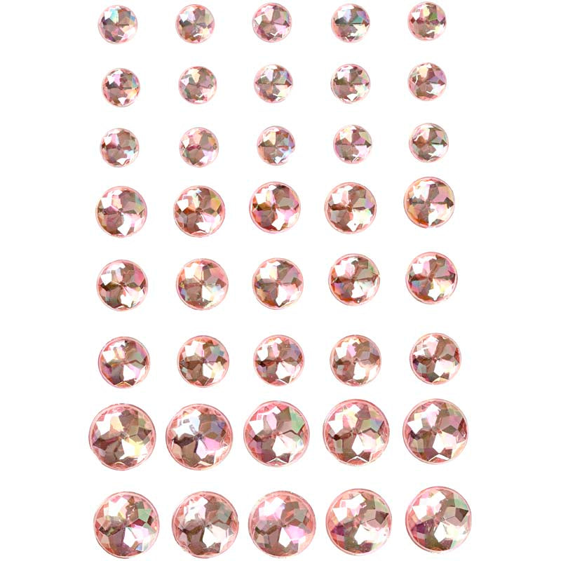 Creativ Company Strasstones Pink 6-8-10mm, 40 ..