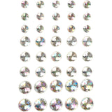 Creativ Company Strasstones crystal 6-8-10mm, 40th.