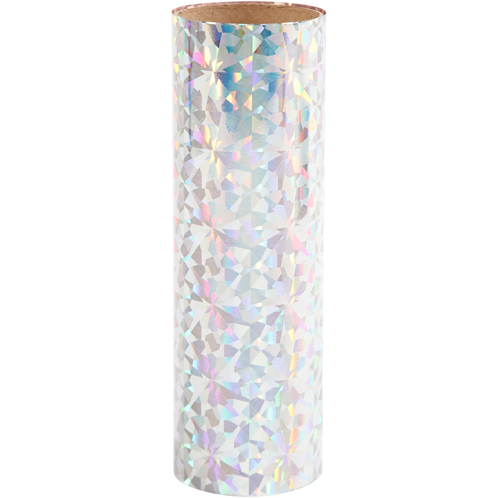 Creativ company deco foil, w: 15.5 cm, thickness 0.02 mm, silver, 50 cm 1 roll