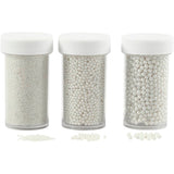 Creativ Company Mini Stone Divers of Glass Pearl Powling, 3x45 grams