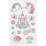 Creativ Company Diamant Stickers Unicorn, 1 sheet