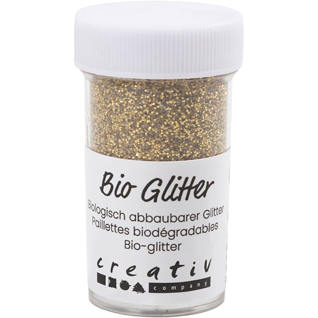 Creativ company bio sparkles, goud, 27 ml 1 doosje