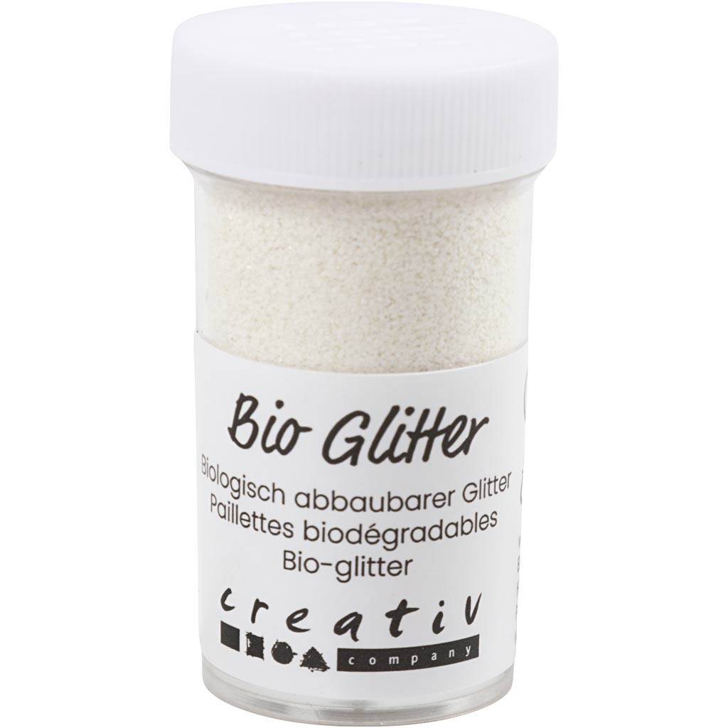 Creativ company bio sparkles, wit, 27 ml 1 doosje
