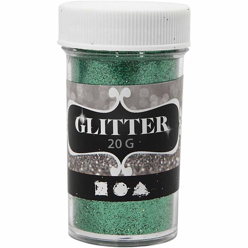 Creativ company glitter, groen, 20 gr 1 doosje