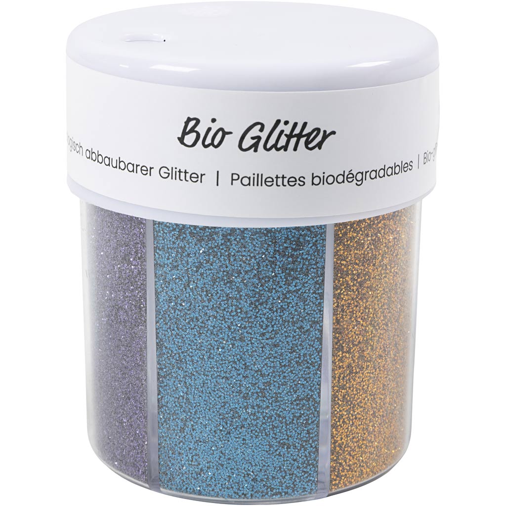 Creativ company bio sparkles, diverse kleuren, 6x28 ml 1 doosje