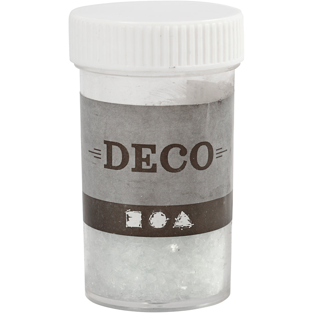 Creativ company glitter, afm 1-3 mm, transparant, 30 gr 1 doosje