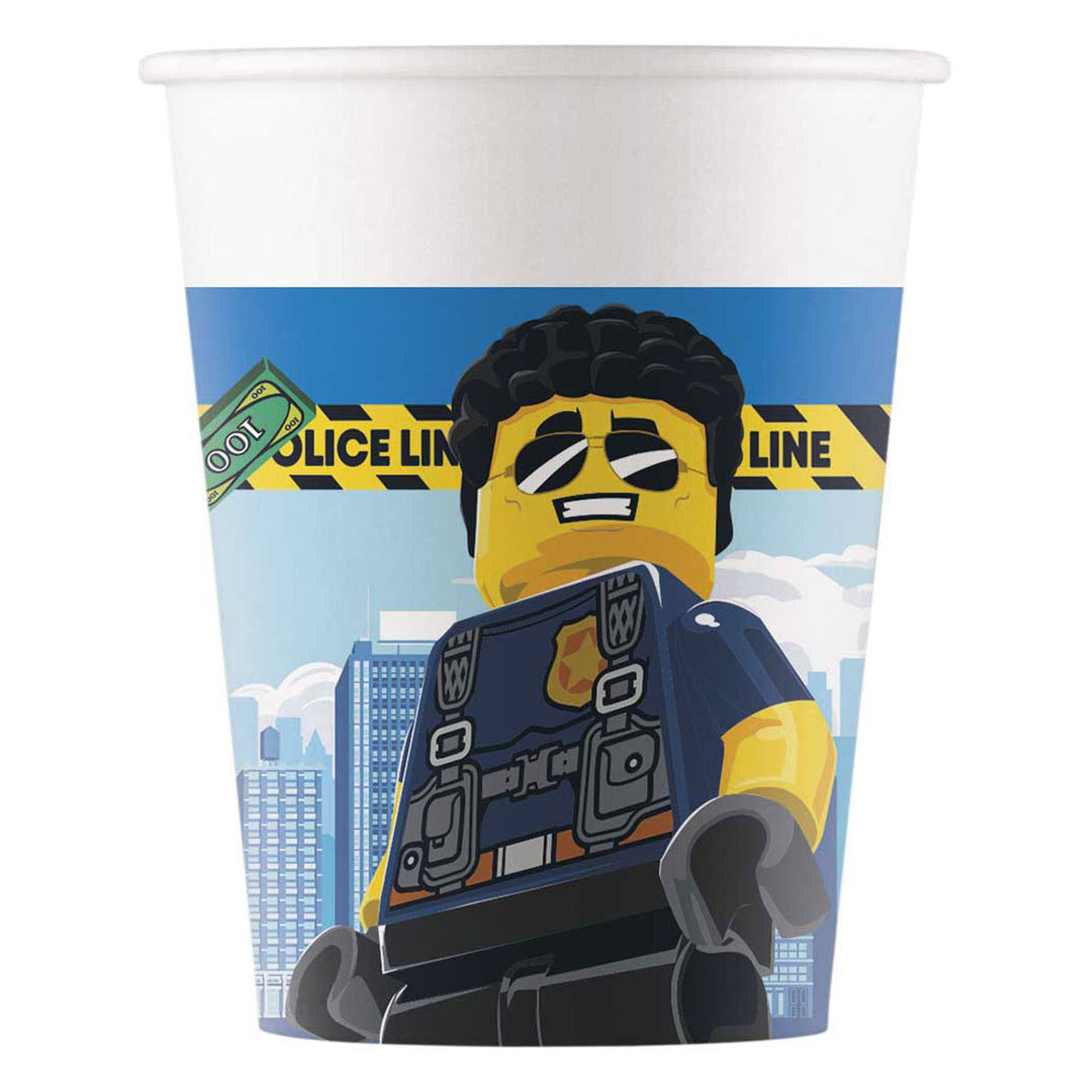 Globos paper cups FSC City, 8st.