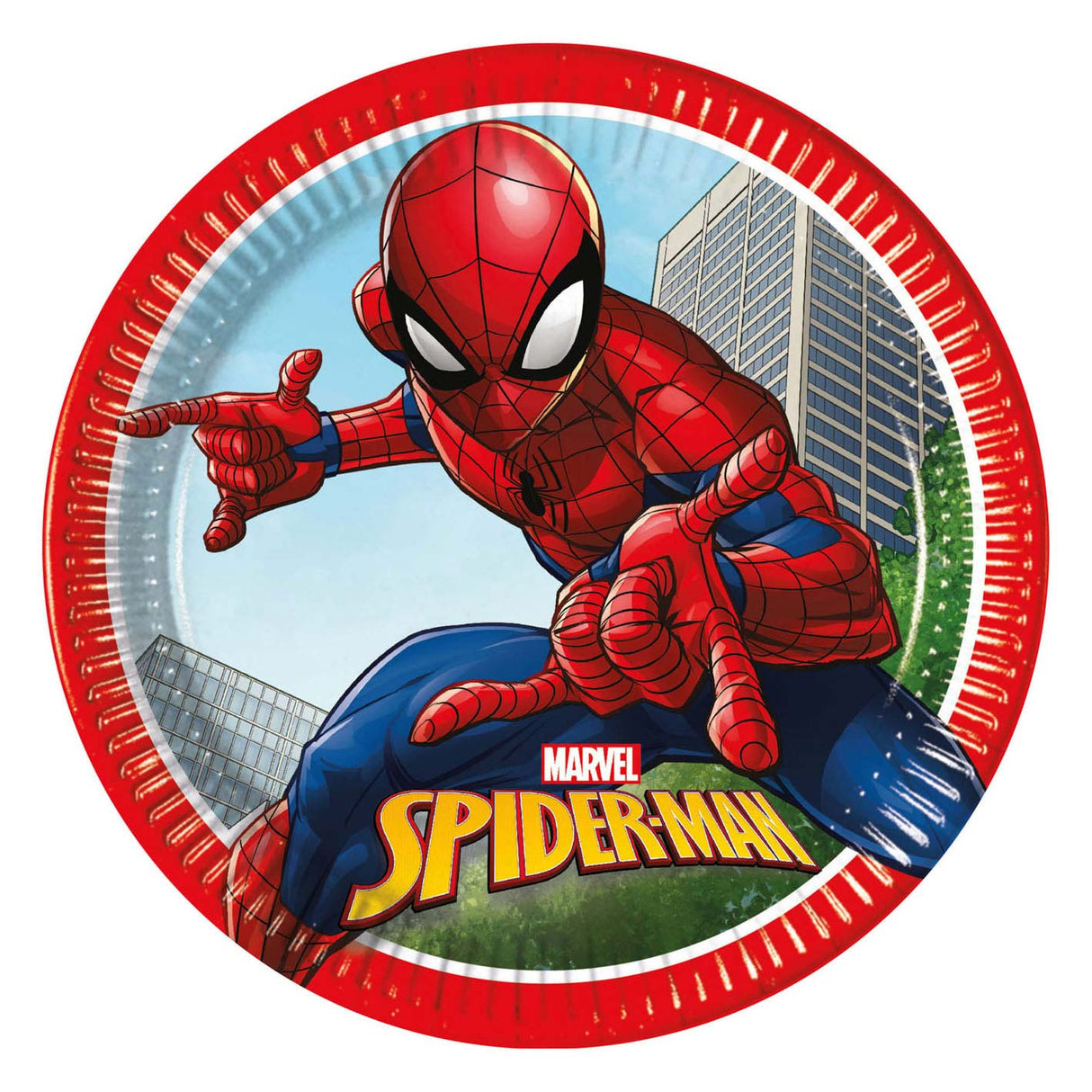 Paper plates FSC Spider-Man Crime Fighter, 8st.