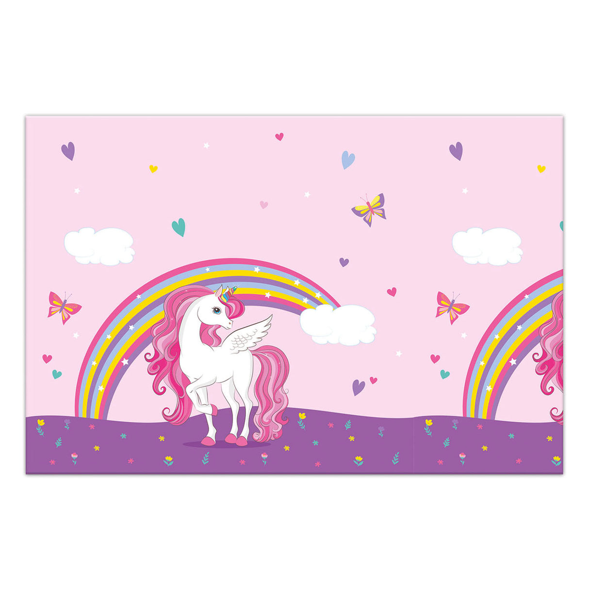 Tablecloth Unicorn Mavrične barve, 120x180cm