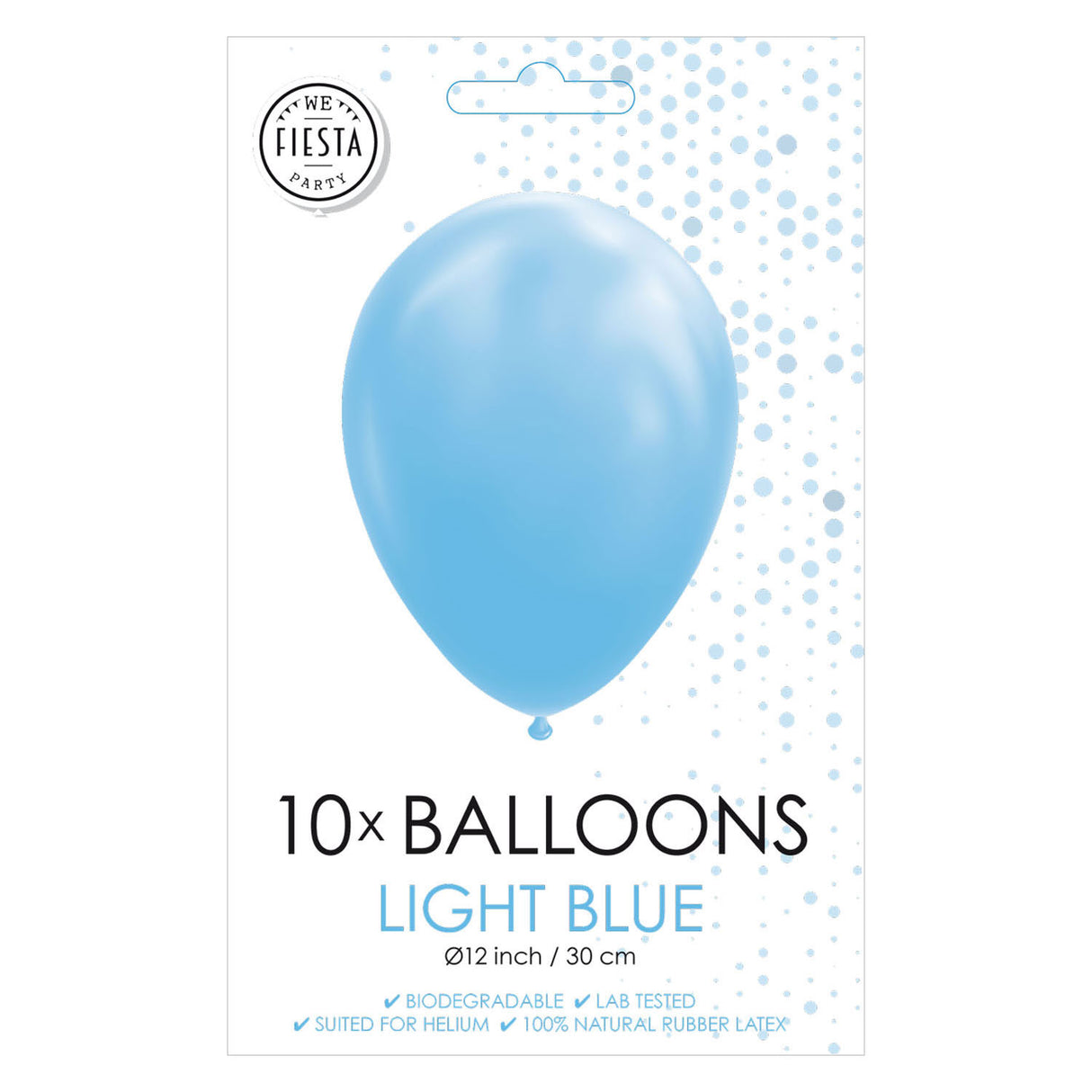 Globos Balloons světle modrá 30 cm, 10st.