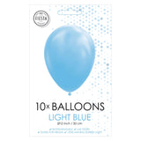 Globos Balloons světle modrá 30 cm, 10st.