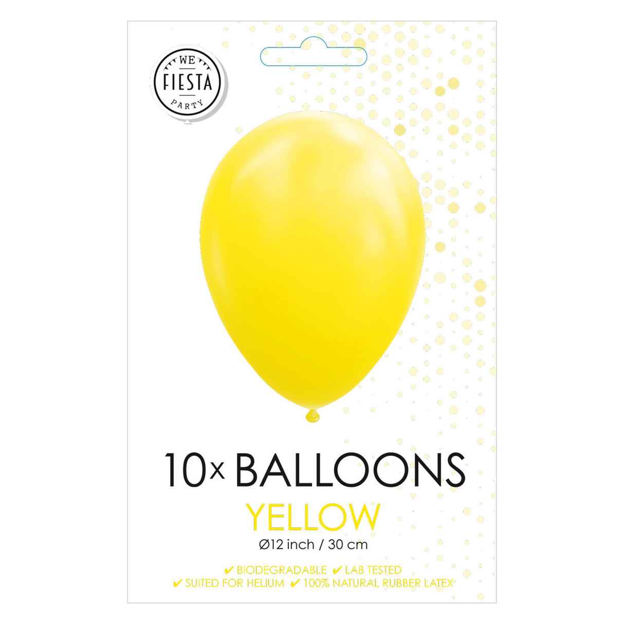 Globos Balloons Yellow 30 cm, decimo.