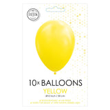 Globos Balloons Yellow 30 cm, decimo.