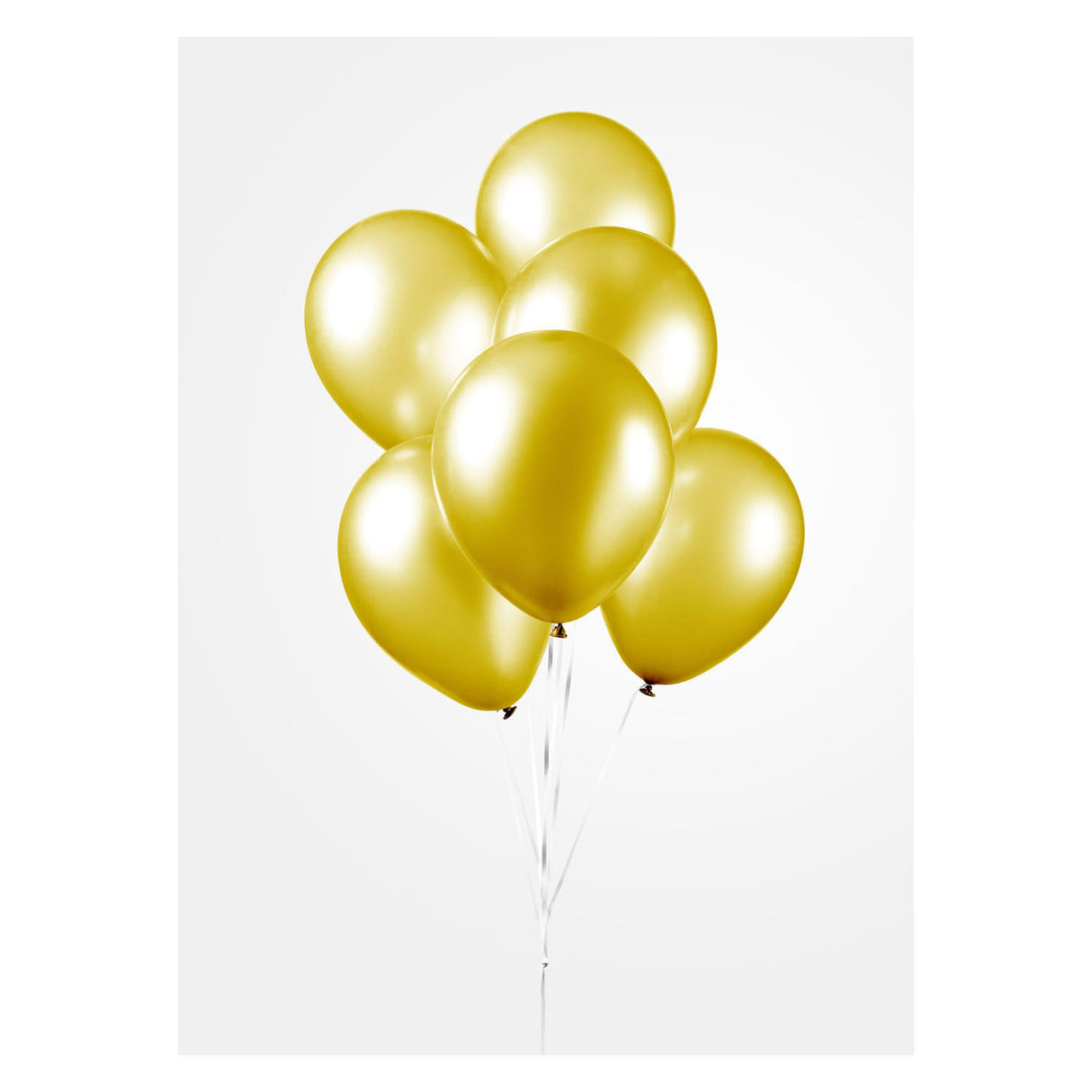 Globos léggömbök fém sárga 30 cm, 10..