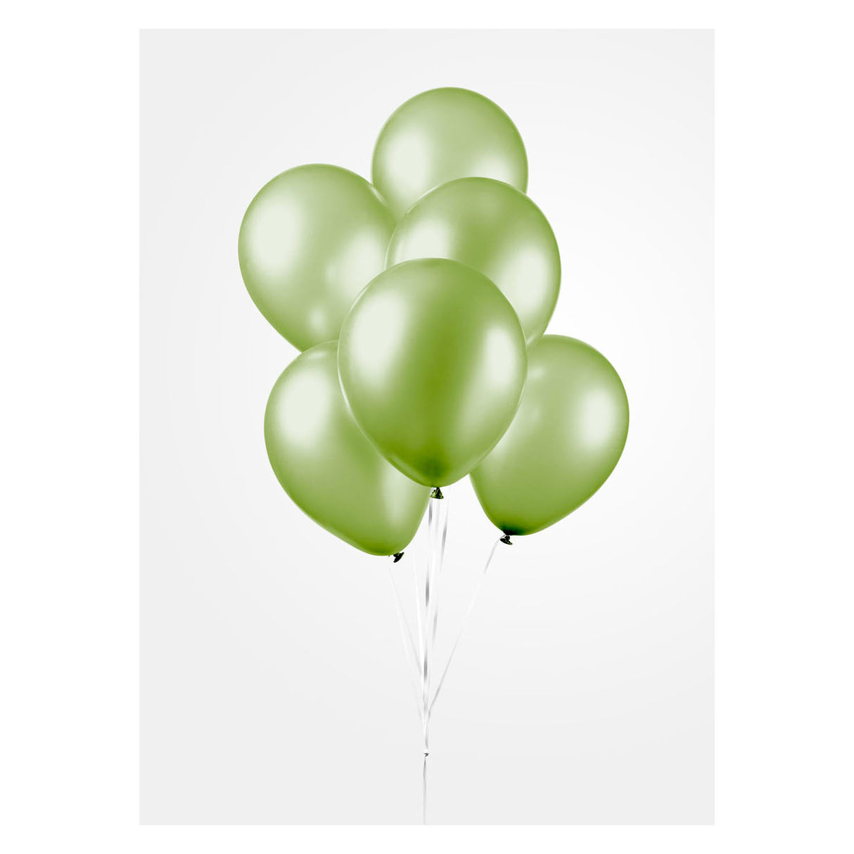 Globos Ballonen metallen gréng 30cm, 10st.