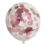 Páipéar balúin confetti confetti metallix ór ór, 6pcs.